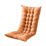 Lamamistooli padi sidemetega, paks PP-puuvillast toolipadi aeda, kontorisse, pestav p&auml;ikesevoodi padi 1pc tumepruun v&auml;rv