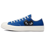 Comme des Gar&ccedil;ons PLAY x Converse Chuck 70 Low Sinine Kvarts Unisex Tossud Egreti Must 171848C 36.5