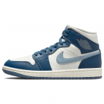 Air Jordan 1 Mid Sky J French Blue Naiste Tossud Sail Ozone-Blue BQ6472-414 35.5