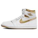 Air Jordan 1 Retro High OG Metallic Gold Naiste Tossud Valge Kummi-Helepruun FD2596-107 38.5 white
