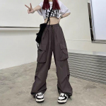 Y2K Naiste T&auml;navar&otilde;ivad Cargo Korea Harajuku Baggy Langevarjup&uuml;ksid Meestele Dressip&uuml;ksid Laia s&auml;&auml;rega Joggers P&uuml;ksid Riided S