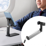 Airplane Phone Holder Folding Universal in Flight Compact Must Have Mount with Clip for Trip Pink