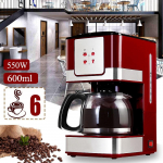 600ML 6 Tassi Kohvi-Tee Masinad Koduseks Kasutamiseks Kontoris Ameerika Stiilis Tilguti Tee/Kohvi Valmistamise Masin Kohvimasin 550W