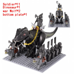 MOC Keskaja lotr Figuurid Ork S&otilde;durid R&ouml;&ouml;vel Vargr Hunt Elevant Ratsu R&uuml;&uuml;tlid Ehitusklotsid Klotsid M&auml;nguasjad lastele kingitused
