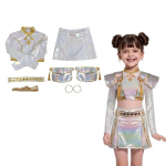 Rumi Zoey Mira Cosplay Kost&uuml;&uuml;m Kpop Deemon Huntrix Jahimehed Lastele T&uuml;druk Beebi Grupi Idol Rollim&auml;ng Halloweeni Karnevali &Uuml;likond 150cm