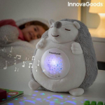 Peluche H&eacute;risson avec Bruit Blanc et Veilleuse Spikey - InnovaGoods - Noir - Taille unique must