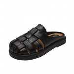 Moodsad naiste sussid Suvised Closed Toe Kootud &Otilde;&otilde;nes Mules Kingad Retro V&auml;litingimustes Mugavad Pehme Tallaga Sandaalid Sandalias De Mujer 35 must