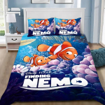 Multikas tekikott padjap&uuml;&uuml;r voodipesukomplekt Finding NemoS T&auml;iskasvanud Poiss T&uuml;druk Magamistoa kaunistus Lapsed &Uuml;he-kahekohaline Suur suurus 150x200cm 3pcs