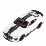 1/32 Ford Mustang Shelby GT500 Superauto K&otilde;rge Simulatsiooniga Automaalmudel Sulamist T&otilde;mmatav Laste M&auml;nguauto 4 Avatava Uksega Laste Kingitused valge