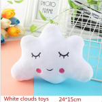 Multikas pl&uuml;&uuml;sist m&auml;nguasjad Star Moon armsad eri kujuga Expression Pilvet&auml;idisega m&auml;ngunukud peokingitus t&uuml;drukule 15cm 15CM