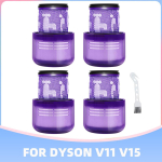 Hepa filter &uuml;hildub Dyson V15 SV15 V11 Torque Drive V11 Animal SV14 V15 Detect juhtmevaba tolmuimejaga purple