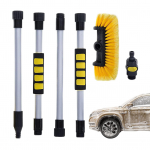 Autopesuhari pika varrega - Pehmete harjastega puhastuspea ja vooliku kinnitus See description