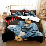 3D Tr&uuml;kk Laulja Conan Gray Voodipesukomplekt Tr&uuml;kitud Voodikomplekt Padjap&uuml;&uuml;riga Tekikate Pehme Kuninganna Kuninga Suuruses Voodipesu Kodu 70x133cm 2pcs