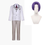 Blue Lock Anime Cosplay Kost&uuml;&uuml;m Parukas Episode Nagi Seishiro Reo Mikage Dk Koolivorm Valge Tikandiga Jakk Halloweeni &Uuml;likond 2XL 60-65kg khaki