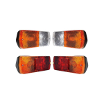 APSMOTIV Esimesed ja tagumised lambid tagatuled komplekt 12V pirnidega Massey Ferguson traktorile 230 240 250 265 290 365 375 390 398 399 560 565 575 59 pruun