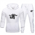Armastaja dressidressiga dressipluus QUEEN KING paariline dressipluus Suures suuruses kapuuts Riided Naiste kapuuts, kaheosaline 3XL