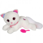 Gipsy Toys - Cuty Bella Fashionista - Peluche Interactive Chat &ndash; Toute Douce Qui s&rsquo;illumine au Rythme de Jolies M&eacute;lodies - 30 cm roosa