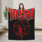 Rush Band Holy Starmans Logo Tekid Pehme Graafilise Kujundusega Pl&uuml;&uuml;sist Voodikatted T&uuml;drukute Poiste Magamistuppa Flanellist Voodikate Voodikate 30x40in