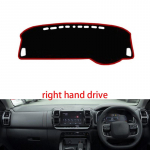 CITROEN C5 AIRCROSS 2017 2018 2019 Vasak- ja Parempoolse Rooliga Auto Armatuurlaua Katte Matt Varjund Padi Vaipkate Lisatarvikud Red Edge