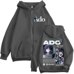 Ado Maailmatuur Hibana T&otilde;mblukuga Hupparid Mehed Naised R&otilde;ivad Mood Harajuku T&otilde;mblukuga Dressipluus Pullover Jakk Mantel Streetwear S tumehall v&auml;rv