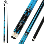 OKHEALING S&uuml;sinikkiust Piljardikepikud Must Tehnoloogia Billardi Kepid 12,4 mm Ots Radial Pin &Uuml;hendus 147 cm/58 tolli Pikkus 19~20 oz Kaal, Sinine 58inch sinine