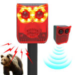 UUS p&auml;ikeseenergial t&ouml;&ouml;tav liikumisanduriga alarm Kodu turvalisuse alarm Looma peletaja Valju helitekitaja Peletab pesukarusid, hirvi, skunke, karusid ja kojoote China Mainland