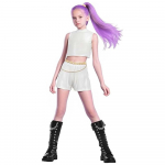Laste T&uuml;drukute Kpop Deemonik&uuml;ttide Cosplay Kost&uuml;&uuml;m Rumi Zoey Mira Vormiriietus &Uuml;likond Halloweeni Etenduseks Peoks Rollim&auml;ngu Riietus 110