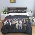 Korea Mood Lauljate Grupp Kpop Jung Kook SUGA Jimin Voodipesu Komplekt, Tekikott Voodikomplekt Tekikate Padjap&uuml;&uuml;r, Kuninga Suurus Kuninganna Suurus 90x190cm(35x74inch) gray