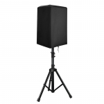 Veekindel pol&uuml;ester PA/DJ k&otilde;larialuse katted UV-kaitse Tolmukindel V&auml;liskate 15-tollisele aktiivk&otilde;larile 210D Oxfordi riie 30X28X45.7CM must