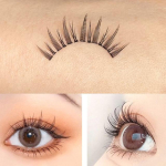 denivyse - Individual Cluster False Eyelashes Black - One Size white