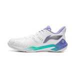 Li Ning Cloud Thunder Rubber Slip Resistant, Abrasion Resistant, Breathable, Lightweight Low top Badminton Shoes Unisex AYZU017-1 44 white