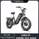 eAhora Juliet III maastiku m&auml;gi E-jalgratas - 2000W topeltmootor 52V 60AH pika elueaga aku 20*4.0 paksude rehvidega t&auml;iskasvanute elektriratas