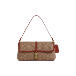 Coach Hamptons 26 Klassikaline Monogramm Pandlaga Kinnitus Triibuline Tepitud S&uuml;nteetilisest Nahast &Otilde;lakott Keskmine Naiste k&auml;ekotid CP130-B4NQ4 Basic Set (Bag+Dust Bag)