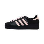 Adidas Originals Superstar 2 Pink Peach Low top Skateboard Shoes Unisex Black Pink JI0079(Team85-) 38⅔ black