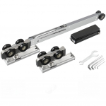 Peidetud taskukse liugsiin Puidust uks Kahesuunaline puhverr&ouml;&ouml;bas T&auml;iskomplekt Puhver/Kander&ouml;&ouml;bas/Liugukse ratta riistvara