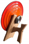 Futamotti Le Lid ahjupoti kaanepott kaanekaas kaanetoestus Le Compact kuum ovaalne kuum puust 301-M (&Uuml;hilduvad potid Creuset, Staub, Vermicular, Bruno) hoidik,