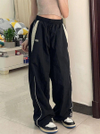 Naiste kottis Harajuku kaubap&uuml;ksid T&auml;navar&otilde;ivad Hip Hop Laia s&auml;&auml;rega p&uuml;ksid Langevarju dressip&uuml;ksid Techwear Joggers Suured Y2K p&uuml;ksid L