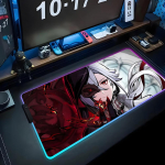 arlecchino genshin Hiirematt RGB M&auml;nguri Hiirematt Suur LED-matt PC Lauamatt Helendav Hiirematt Suured Klaviatuurimatid Lauamatt Koos RGB600x300x3mm