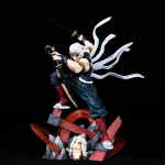 27cm Demon Slayer Uzui Tengen Tegevusmudel Kahe Peaga Kuju Lahing GK Kuju Anime Mudel Lauakaunistus Kollektsion&auml;&auml;ridele