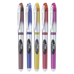 Flair Writometer 0,6 mm kuulikindel pastapliiats Karbis Pakend 1 x 5 pliiatsit, Must tint, 10000 m kirjutamist, Sile ergonoomiline k&auml;epide kontorisse kooli