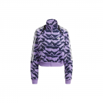 Adidas Abstract Muster T&auml;isprindiga K&uuml;lgriba Retro Spordistand Kaelus T&auml;is-t&otilde;mblukuga Pikkade Varrukate Jakk Naiste Jakk Lilla IC6651 XS