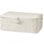 MUJI pehme 59cm x 39cm x 23cm pol&uuml;ester riiete hoiukott Toote number 12403531 Kast, suur, (W) (D) (H), Linane, &Uuml;mbris,