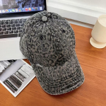 Leopardikujulised pesapallim&uuml;tsid Naistele Pesitud Vintage T&auml;navakevad S&uuml;gis Snapback M&uuml;tsid Naistele Meestele Isa M&uuml;ts Naiste P&auml;ikesekaitse Visiiriga M&uuml;ts 55-60cm hall v&auml;rv