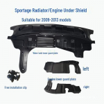 Kia Sportage Mootori, Radiaatori ja Esip&otilde;rkeraua Roostevabast Terasest Alumine Kaitse Radiator Undershield - Standard Material (07-13)