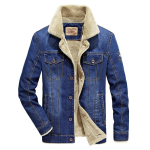 Denimjakk Puuvillamantel Meeste Vabaaja Suur Suurus Fliisjakk Talveriided 5XL beige