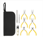 Professionaalne Ehete Tangide T&ouml;&ouml;riistade Komplekt &Uuml;mmarguse Painutatud Ninaga Helmete Valmistamiseks DIY Ehete Valmistamise Tangide T&ouml;&ouml;riistade Komplekt black
