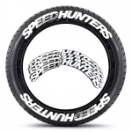 3D autokummi ja velje kleebised PVC veekindlad t&auml;hed Decal Autole Mootorrattale Rehvide kaunistus Velje kleebis SPEED HUNTETERSile black