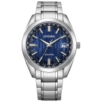 Citizen Collection Eco-Drive Raadiojuhitav Meeste K&auml;ekell CB0261-53L Super Titaan Safiirklaas 10 ATM Veekindel sinine