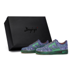 Nike Air Force 1 811 Manufacturing, Jinlin Mystic Realm Purple, Special Shoe Box Abrasion Resistant Low top CJ9179-200(Team80-S-BOX) 38 black
