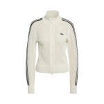 Adidas Kootud heegeldatud Firebird treeningjakk Mahedalt valge Naiste topp KC6496 L
